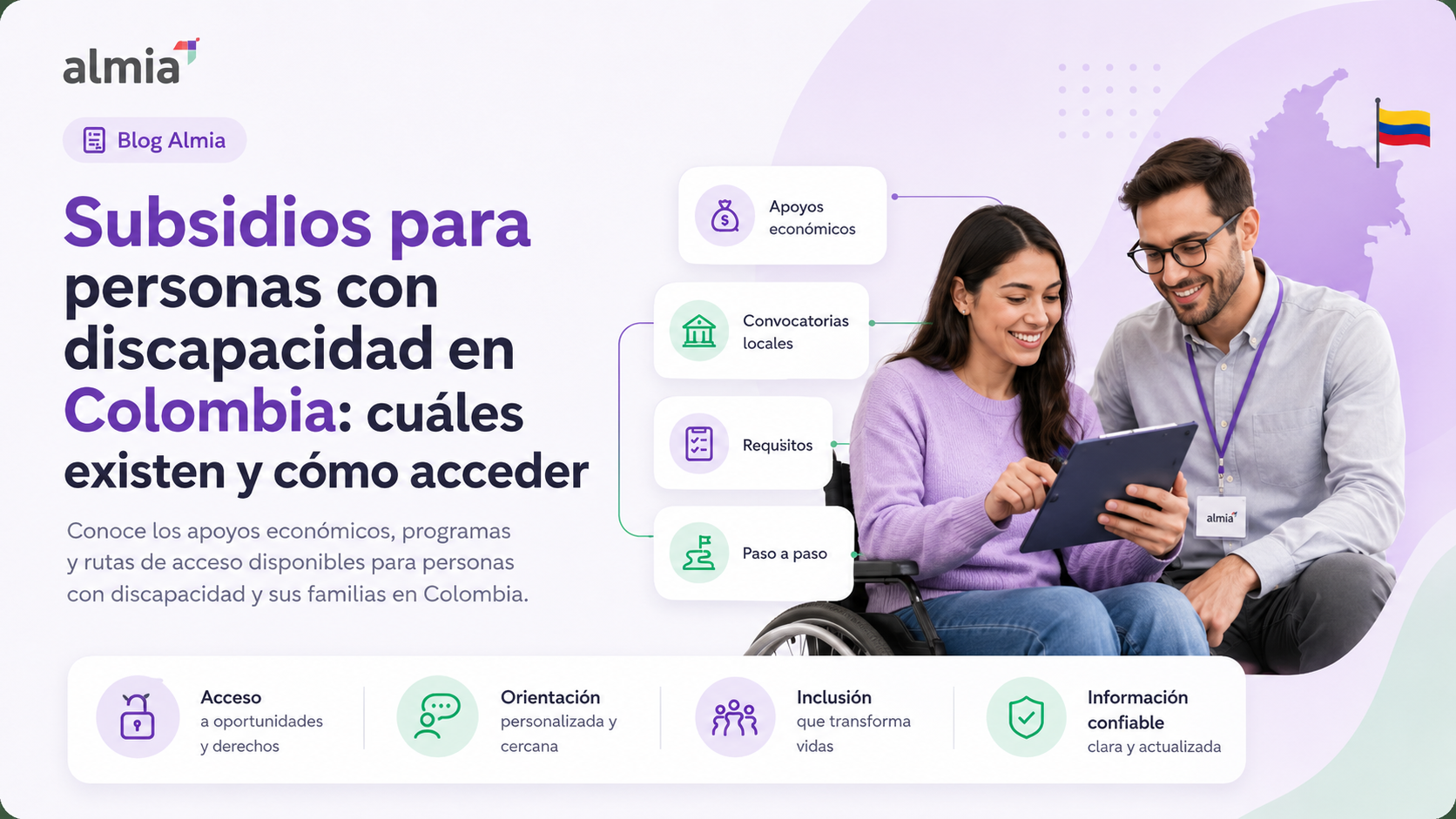 Subsidios para personas con discapacidad en Colombia: cuáles existen y cómo acceder